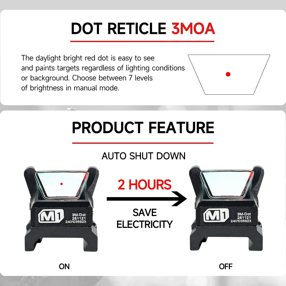 M1 Red/Green Dot Sight